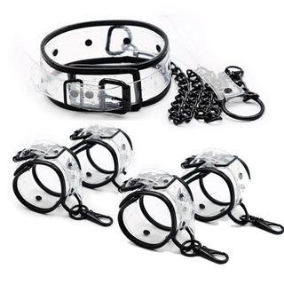 What you see is an image of Sexy Transparent Strap Cuff for Adult Ankle Sex, adjustable and comfortable restraints for intimate play.