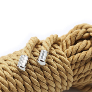 An image showcasing the versatility and comfort of the 20-meter bondage rope with a 0.35-inch diameter.