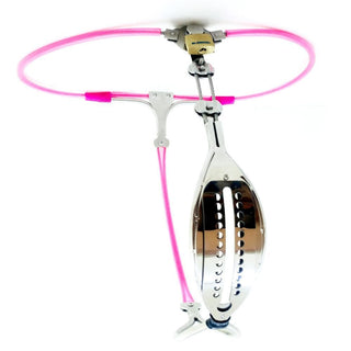 Check out an image of Fealty Enforcer Female Chastity Belt in sleek stainless steel design.