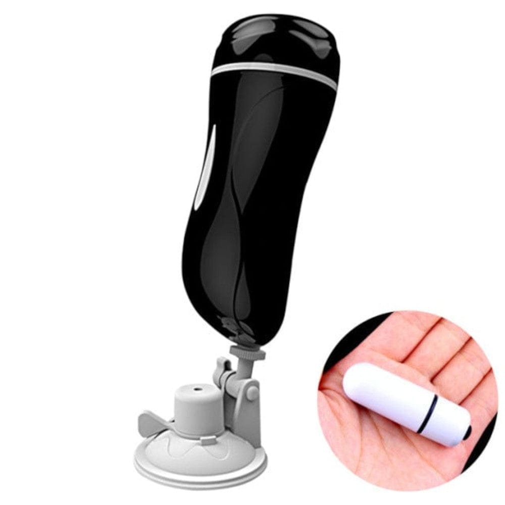 Pleasure Overload Blowjob Machine Vibrating Suction Cup Male Masturbation Sex Toy