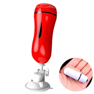 Pleasure Overload Blowjob Machine Vibrating Suction Cup Male Masturbation Sex Toy