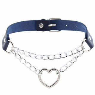 Heart in Chains Choker Woman Submissive Necklace