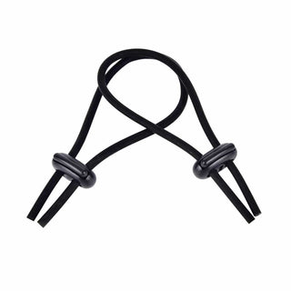 Picture of Elastic Silicone Ball Stretch Cord in black color with dual-functionality for size enhancement and ejaculation delay, maximizing satisfaction.