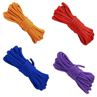 This is an image of High Quality Polyester Hand Bondage Sex Rope in yellow color for intimate fantasies.