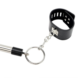 Open Wide Sexual Adult Leather Ankle Spreader Bar