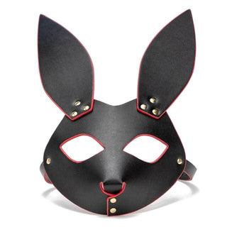 This is an image of Big Bad Leather Wolf Mask with ears and muzzle design for authentic BDSM experiences.