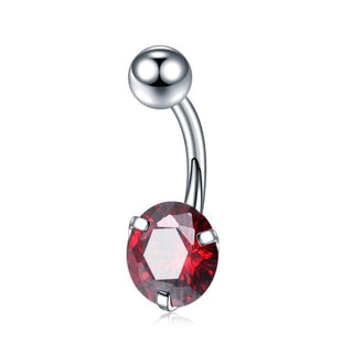 Zircon Crystal Clitoral Hood Piercing Jewelry in Champagne color with stainless steel barbell