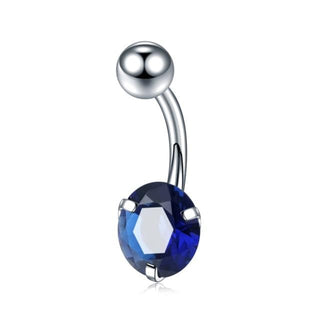 Image of Zircon Crystal Clitoral Hood Piercing Jewelry crafted from 316L Stainless Steel
