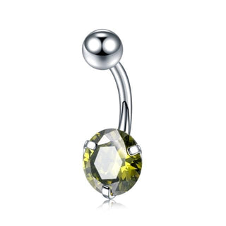 Zircon Crystal Clitoral Hood Piercing Jewelry with biocompatible material for sensitive areas
