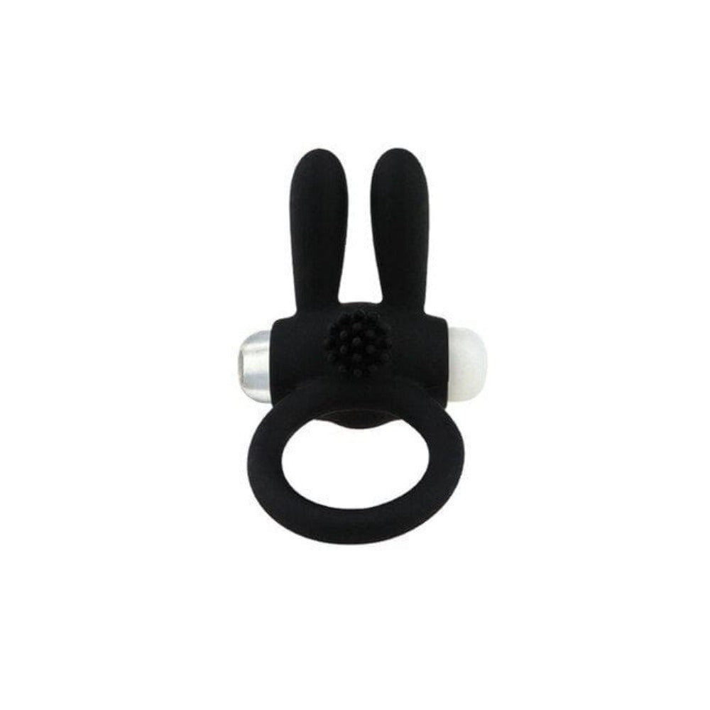 In the photograph, you can see an image of Cock Ring With Tickler | Erotic Massage Rabbit Cock Ring for increased pleasure, stimulation, and longer-lasting performance.