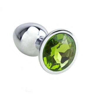 Explore the Green 3 Princess Jeweled Plug Metal, designed to thrill and stimulate.