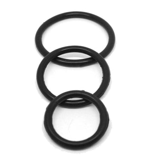 Pictured here is an image of Super Soft Black Ring Set, your secret weapon for conquering new heights of pleasure.