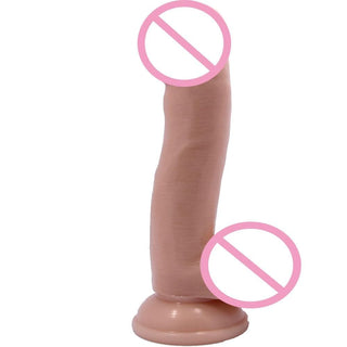 Check out an image of a realistic 6 inch dildo made from medical-grade silicone with lifelike features for ultimate pleasure.
