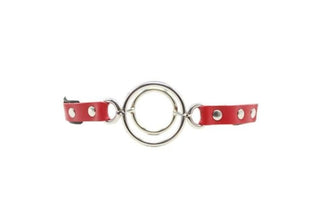 This is an image of the Stainless Mouth Bondage Toy showcasing two different-sized rings for customized experiences.