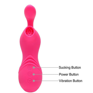 Pictured here is an image of Power Tongue Vibrator Clit Sucker Nipple Toy Oral made from high-quality silicone for comfort and safety.