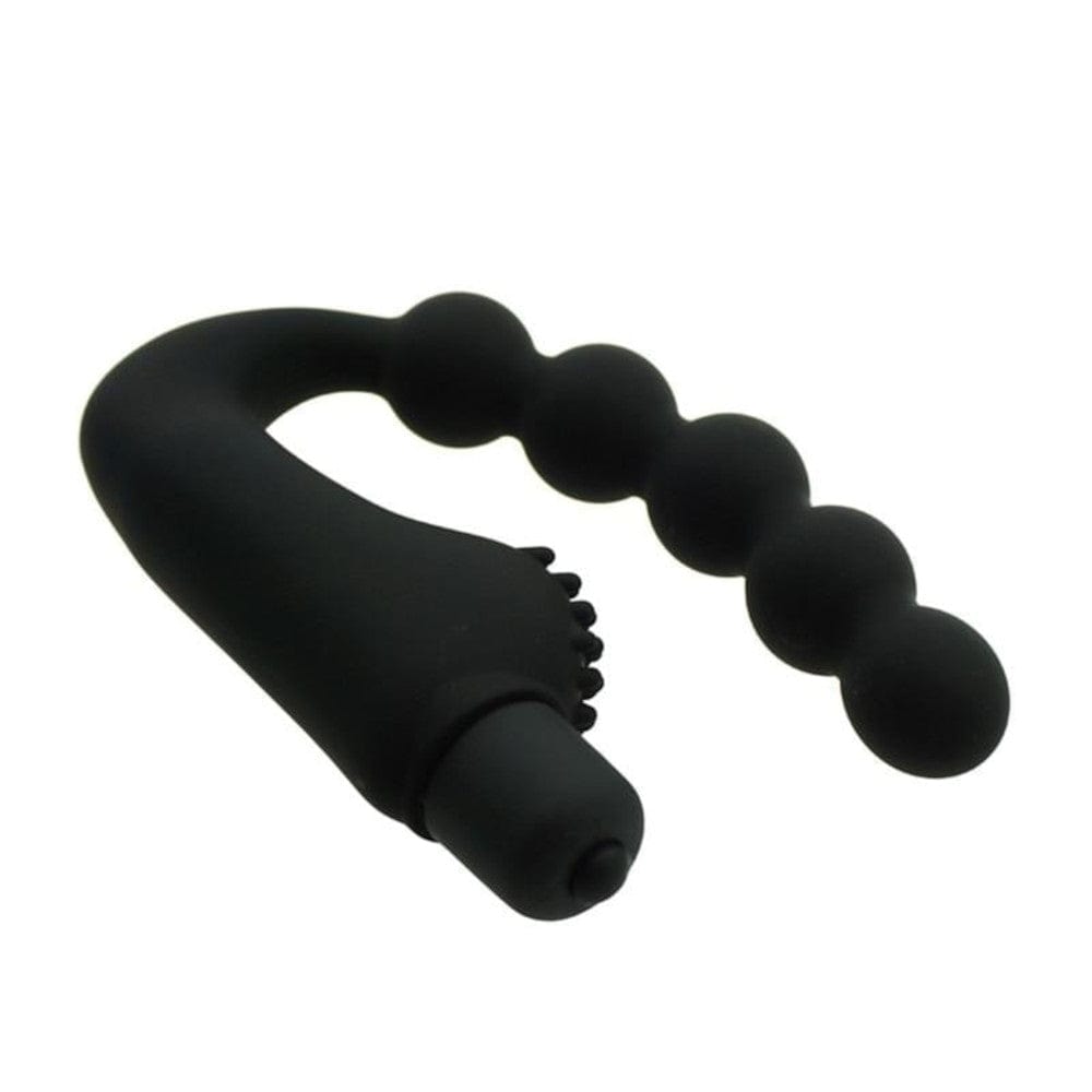 In the photograph, you can see an image of Beaded Stimulating Anal Wand made from high-quality silicone, safe, soft, and easy to clean.