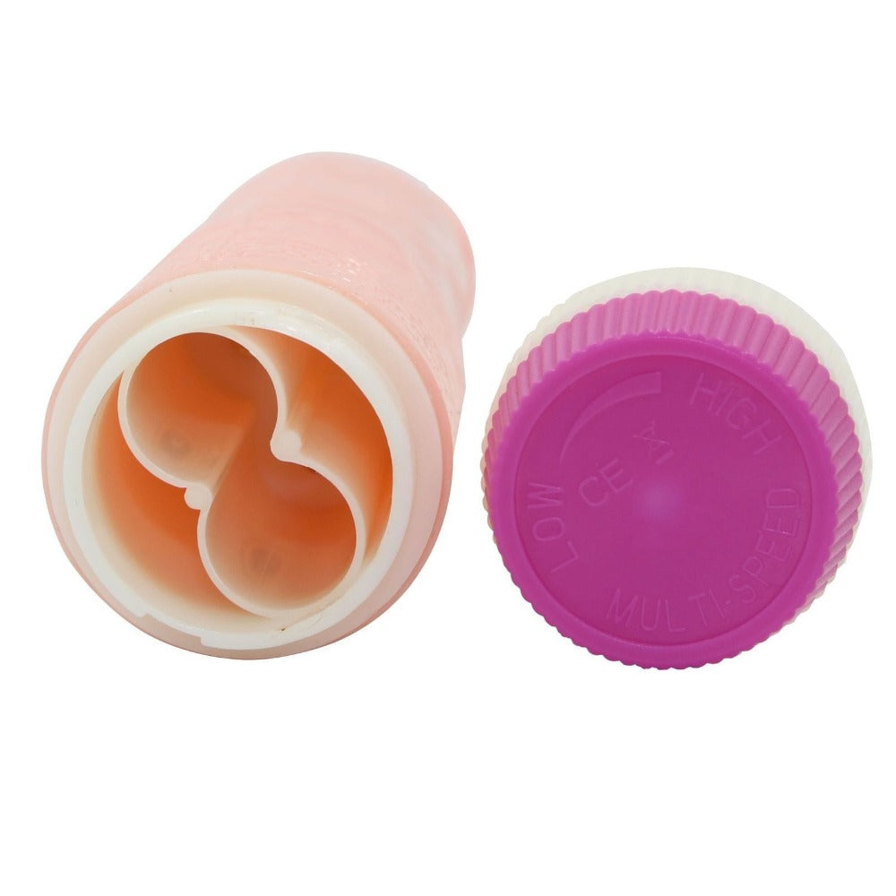 Silicone dildo with hypoallergenic, non-toxic, and phthalate-free material for safe use.