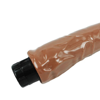 Displaying an image of the flesh-colored Girthy Battery Operated Huge Dildo Vibrator.