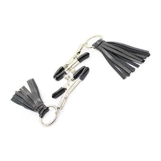 Take a look at an image of Clamps With Black Tassel, designed to enhance sensitivity and visual allure.