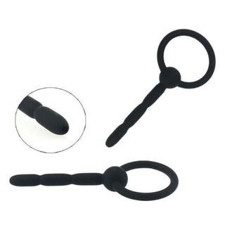 You are looking at an image of Silicone Urethral Stretcher Penis Plug promoting pleasure without compromising safety.