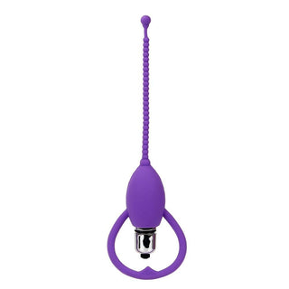 This is an image of the 8.46-inch long beaded plug for intimate play