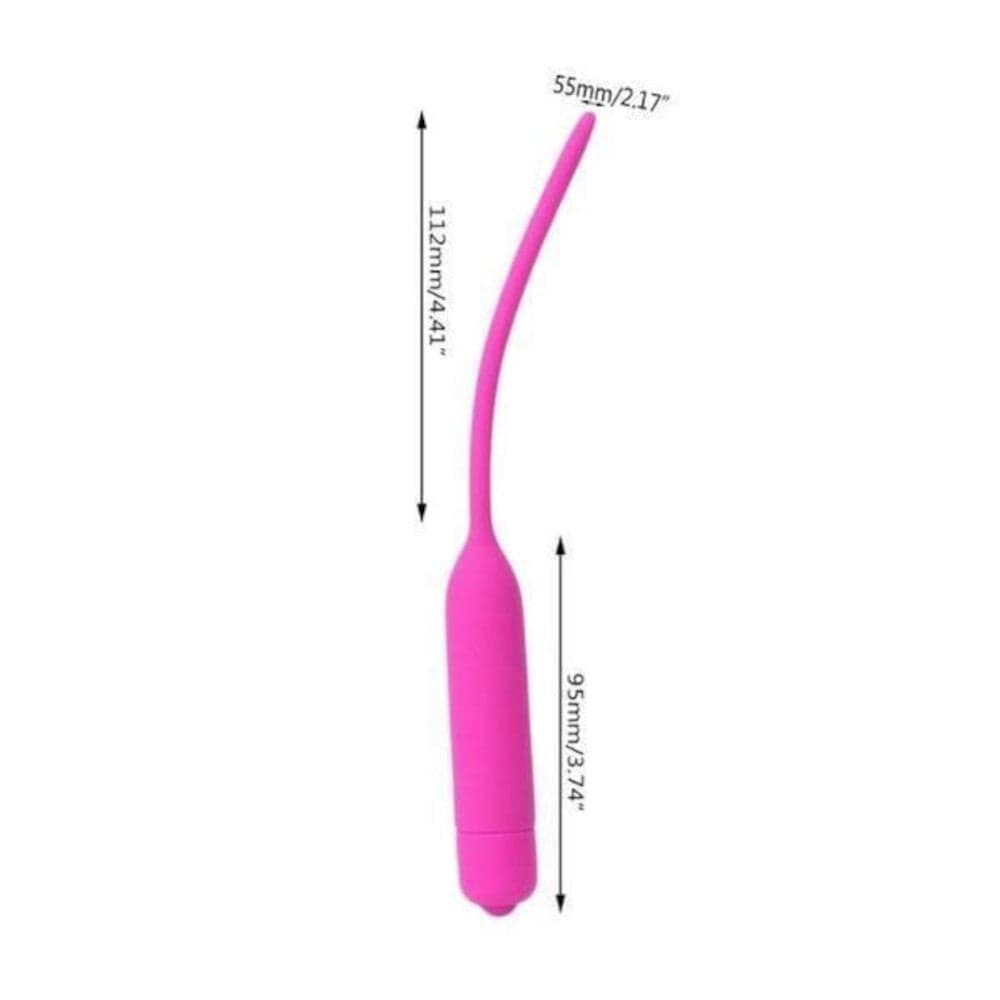 Vibrating Smooth Silicone Penis Plug image showcasing its sleek design and powerful vibrations.