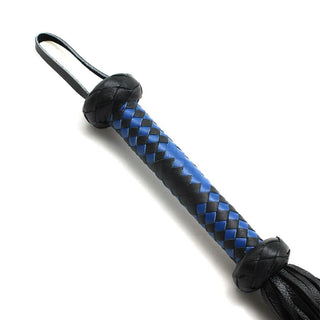 An image showcasing the dual nature of the BDSM flogger, providing both soft teasing strokes and sharp stings for heightened sensations.