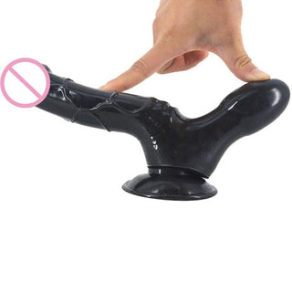 Take a look at an image of Maximum Pleasure Double Headed Dildo With Suction Cup, available in sensual black and white color options for added choice.