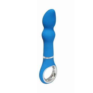 This is an image of Candy Colored Vibrating Beads with a total length of 6.30 inches and an insertable length of 3.86 inches, perfect for deep pleasure.