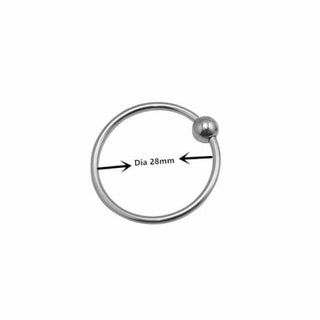 This is an image of Beginner-Friendly Stainless Beaded Ring with a strategically placed bead for intensified sensitivity and clit stimulation.