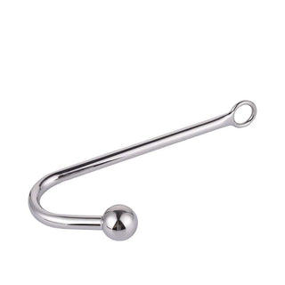 Picture of Beaded Stainless Steel Fetish Anal Hook plug width 1.38 inches for 3 Balls variant.