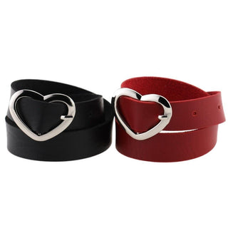 Image of Cute Heart-Shaped Buckle Baby Girl Collar in Black color