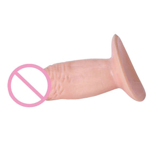 Teeny Tiny Silicone 4.53 Inch Realistic Suction Cup Dildo - a small yet stimulating dildo for back-arching orgasms