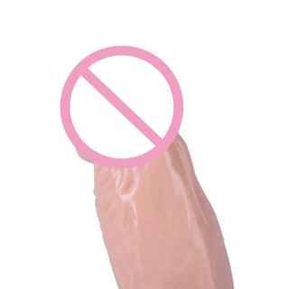 Teeny Tiny Silicone 4.53 Inch Realistic Suction Cup Dildo - a tiny silicone toy with a prominent head and firm shaft