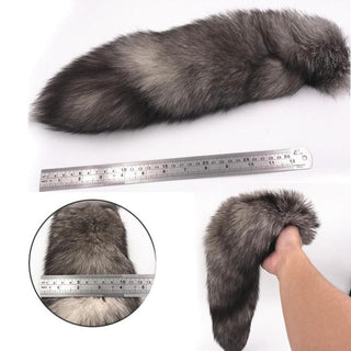 Realistic Animal Metallic Cat Fox Tail Plug