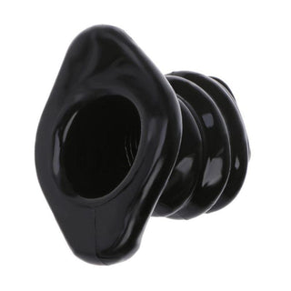 Pictured here is an image of Rippled Butt Plug 3.66 Inches Long Tunnel with a flared middle and tapered base