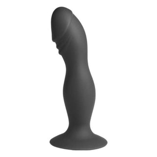 Displaying an image of Silicone Long Curvy Cock Ass Toy 5.91 Inches Long with remote control.