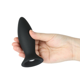 Pictured here is an image of the compact 2.17-inch bullet vibrator included in the Silicone Vibrating Butt Plug With Suction Cup 5pcs Training Set.