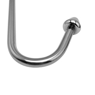 Silver anal hook made of stainless steel for ultimate pleasure.