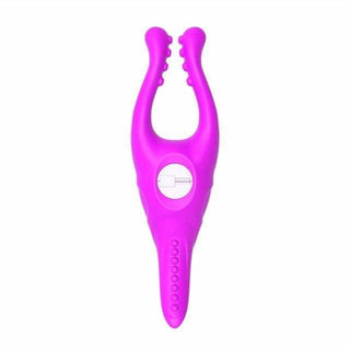 A picture of Silicone Vibrating Clitoris Clamp made from body-safe silicone material.