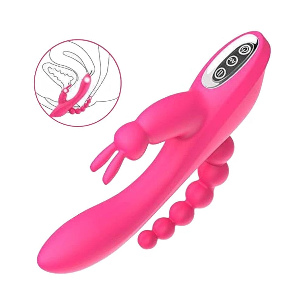 Featuring an image of the insertable part of Luxurious Nipple Play Vibrator Clit measuring 4.80 inches.