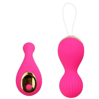 What you see is an image of Waterproof Remote Control Kegel Balls in enchanting purple color, designed for pleasure and pelvic muscle strengthening.