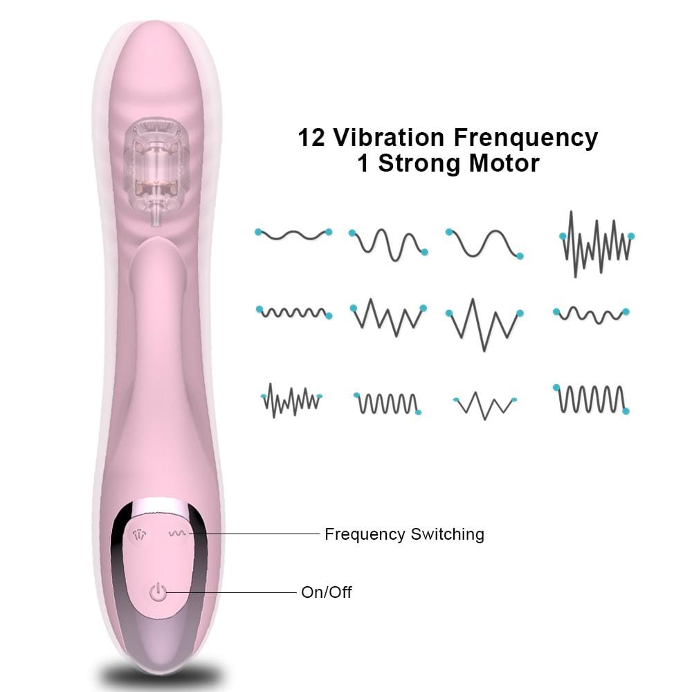 Baby Pink Clit Sucking G-Spot Vibrator for Women