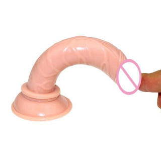 Slim dildo with a length of 5.71 inches and a diameter of 0.79 inch, perfect for beginners.