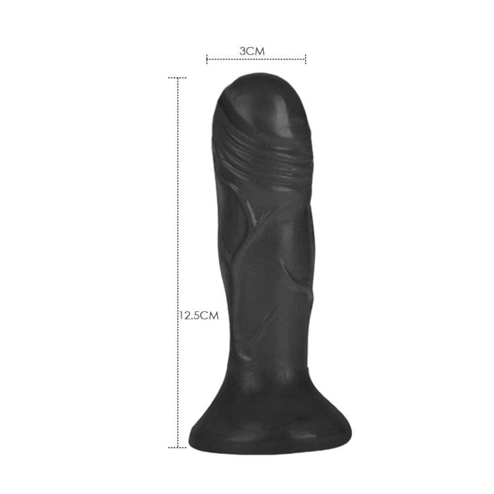 Pink silicone dildo with curved tip and textured exterior