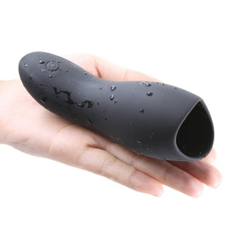 This is an image of Vitality Trainer Pocket Pussy 10-Mode Penis Stroker Masturbator with ergonomic grip for comfort and stamina training.