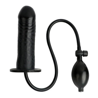 Pictured here is an image of Pussy Expanding Inflatable Dildo Anal with maximum dimensions of 6.10 inches long and 3.50 inches wide.