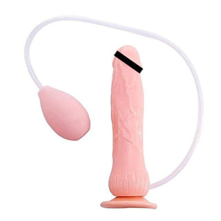 Take a look at an image of Drive Me Nuts 7 Inch Squirting Dildo, crafted from medical grade silicone for a realistic feel.