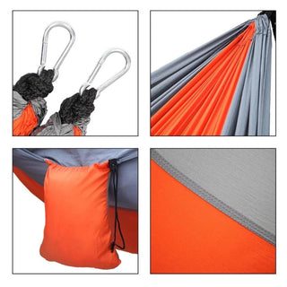 A spacious hammock designed for two, with dimensions of 108.27 in length and 55.12 in width, supporting up to 330.69lbs / 150kg.