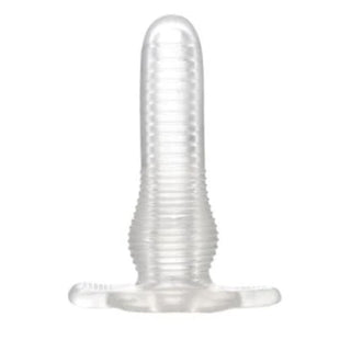 Observe an image of Soft Textured Hollow Butt Plug crafted from top-quality TPE material for comfort.